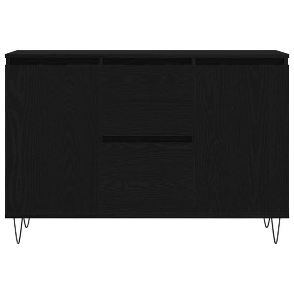 Служебен шкаф Черен дъб 101.5 x 35 x 70 см Инженерно дърво