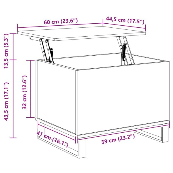 Масичка за кафе Черния дъб 60 x 44,5 x 45 см