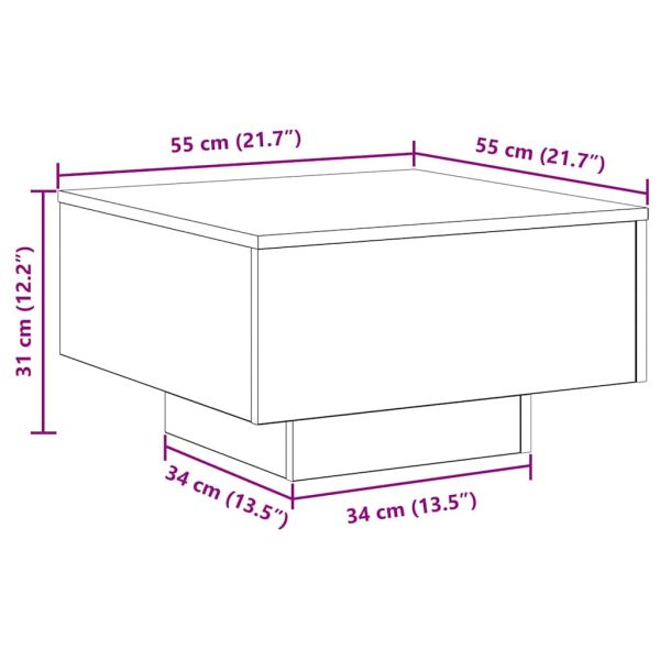 Масичка за кафе Старо дърво 55 x 55 x 31 cm
