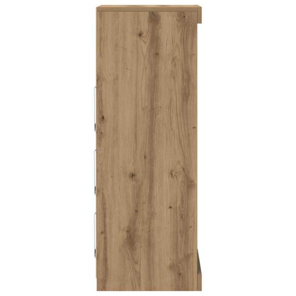 Служебен шкаф дъб артизан 41 x 37 x 100 см Инженерно дърво
