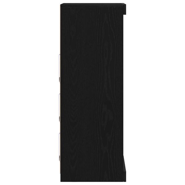 Служебен шкаф Черен дъб 41 x 37 x 100 см Инженерно дърво