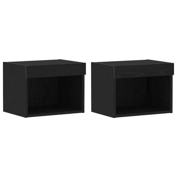 Комплект ТВ шкаф 2 pcs Черния дъб 40 x 30 x 30 см