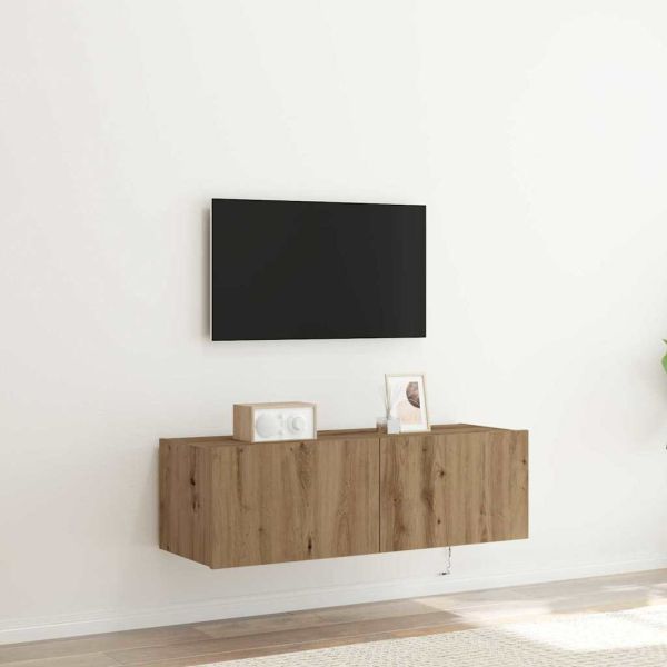 TV стенен шкаф Дъб 100 x 35 x 31 cm Инженерно дърво