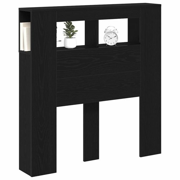 LED глава Черния дъб 100 x 18,5 x 103,5 см Инженерно дърво