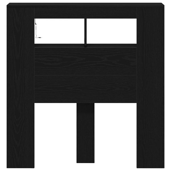 LED глава Черния дъб 100 x 18,5 x 103,5 см Инженерно дърво