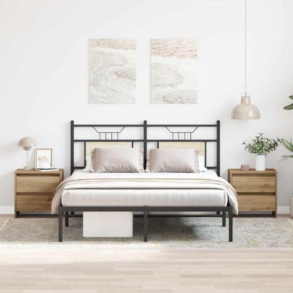 Нощен шкаф 2 pcs Дъб 45 x 34 x 44,5 см Инженерно дърво