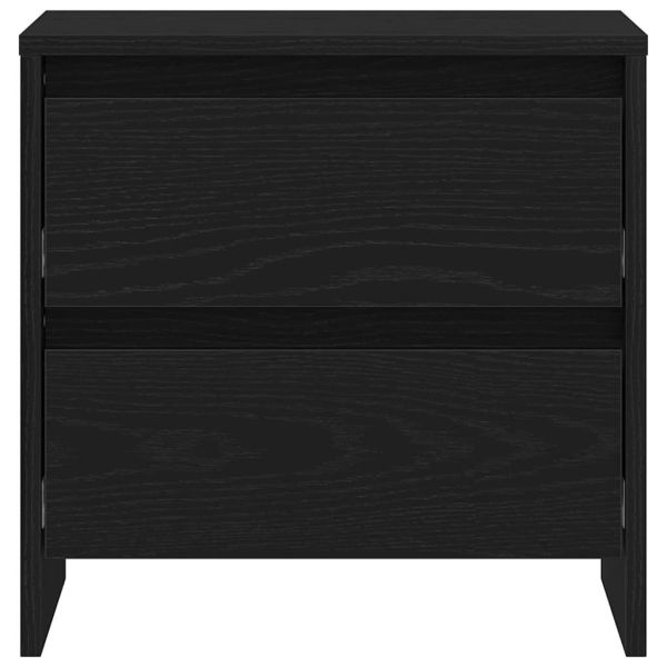 Нощен шкаф 2 pcs Черния дъб 45 x 34 x 44,5 см Инженерно дърво