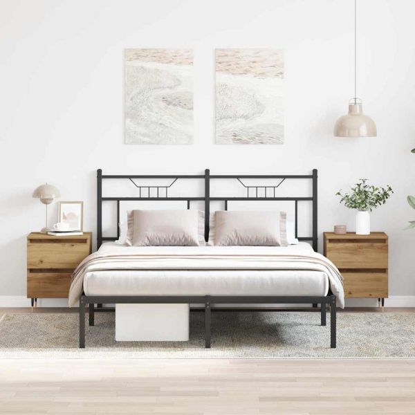 Нощен шкаф с чекмедже 2 pcs Дъб 40 x 35 x 50 см Инженерно дърво