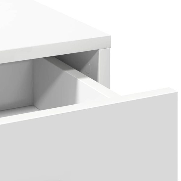 Тоалетка с чекмедже Бяло 50 x 41 x 135 см Инженерно дърво