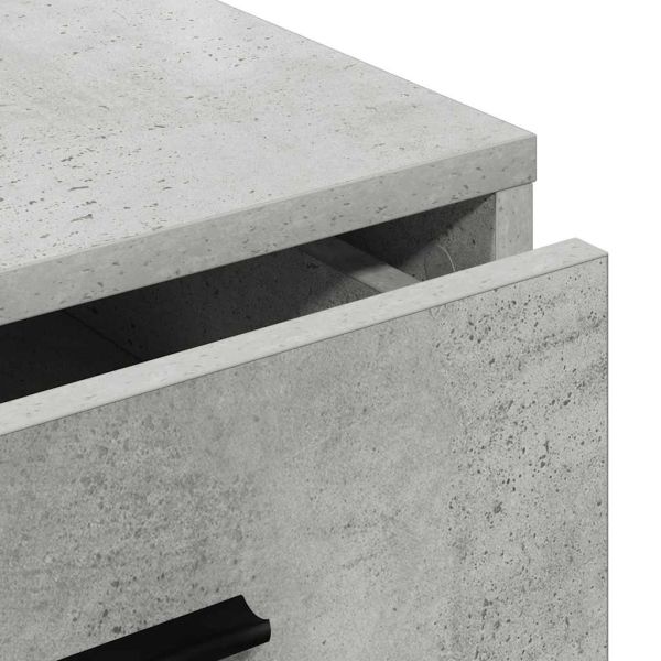 Служебен шкаф Бетонно сиво 40 x 41 x 75 см Инженерно дърво