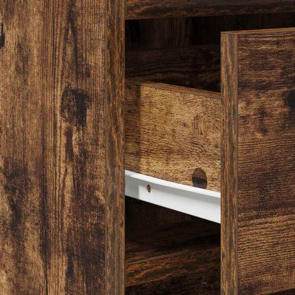 Служебен шкаф Опушен дъб 40 x 41 x 75 см Инженерно дърво