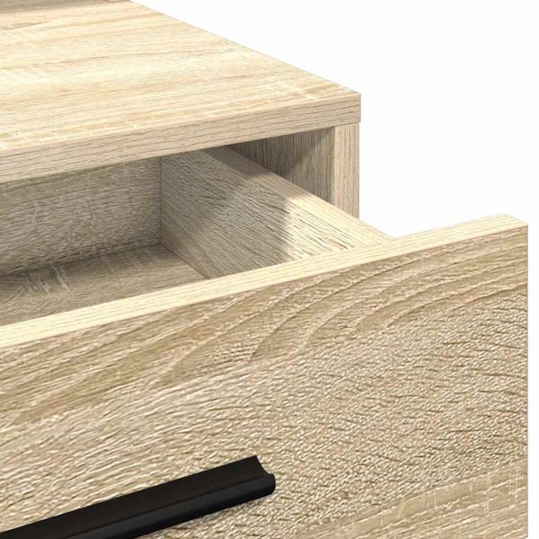 Тоалетка с чекмедже Сонома дъб 79 x 41 x 135 см Инженерно дърво