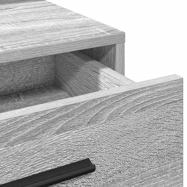 Тоалетка с чекмедже Сив Сонома 79 x 41 x 135 см Инженерно дърво