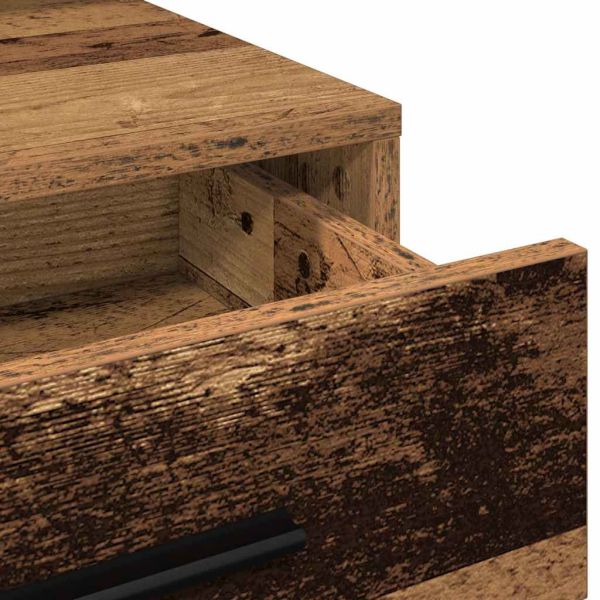 Тоалетка с рафт Старо дърво 79 x 41 x 135 см Инженерно дърво