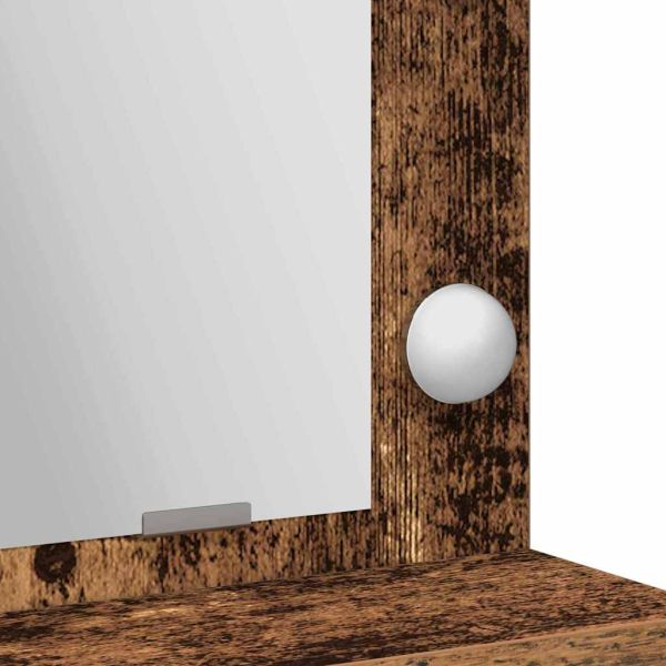 Тоалетка с рафт Старо дърво 79 x 41 x 135 см Инженерно дърво