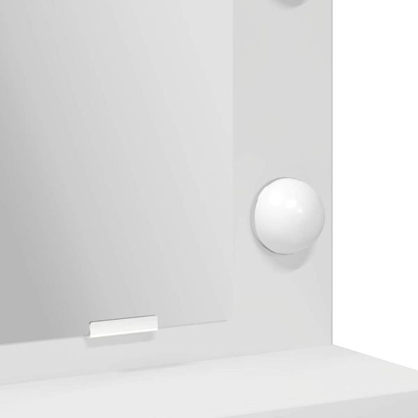 Тоалетка с чекмедже Бяло 50 x 41 x 135 см Инженерно дърво