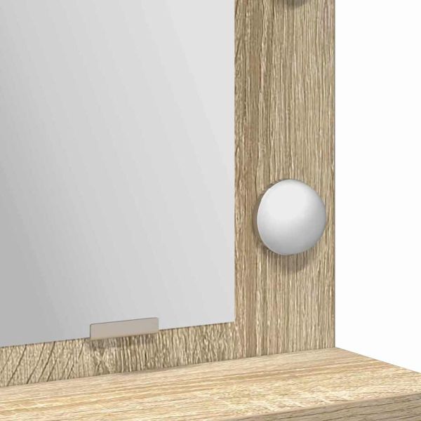 Тоалетка с чекмедже Сонома дъб 50 x 41 x 135 см Инженерно дърво