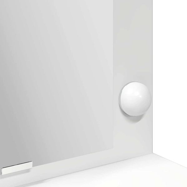 Тоалетка с рафт Бяло 100 x 41 x 135 см Инженерно дърво