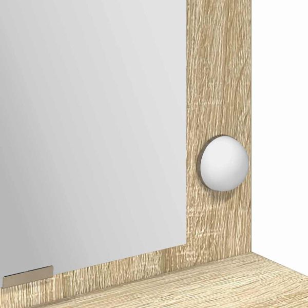 Тоалетка с рафт Сонома дъб 100 x 41 x 135 см Инженерно дърво