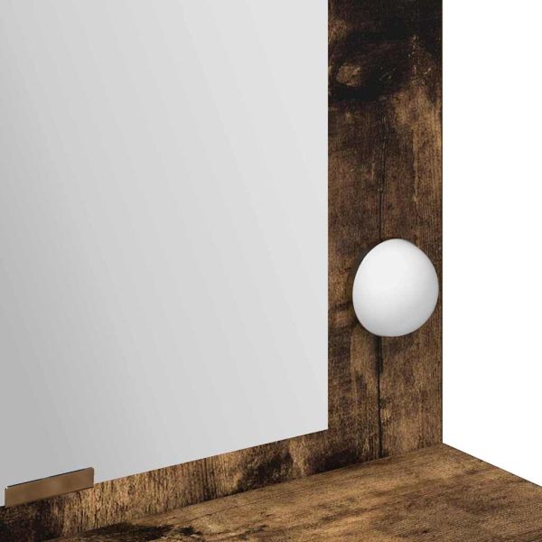 Тоалетка с рафт Димян дъб 100 x 41 x 135 см Инженерно дърво