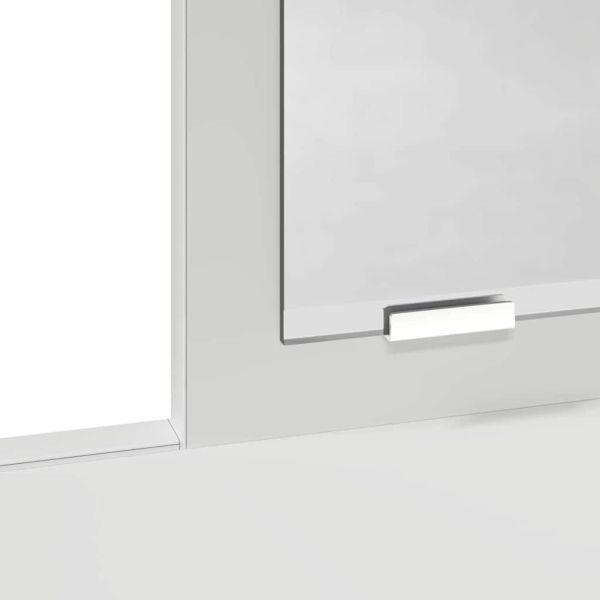 Тоалетка с чекмедже Бяло 79 x 41 x 140 см Инженерно дърво