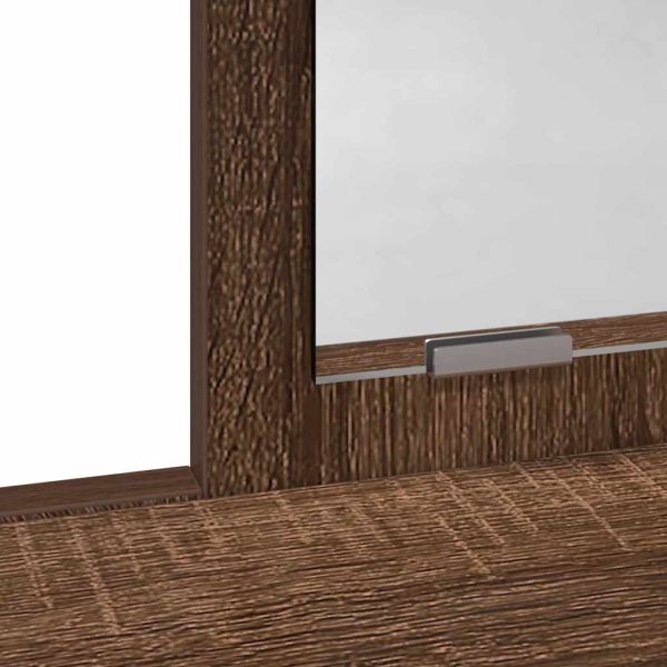 Тоалетка с чекмедже Кафяв дъб 79 x 41 x 140 см Инженерно дърво