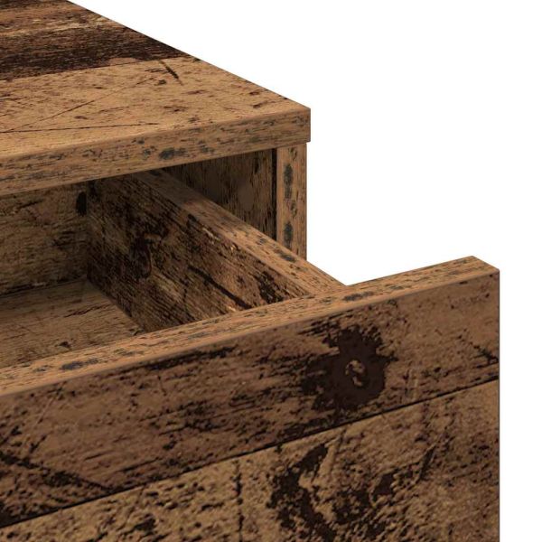 Тоалетка с рафт Старо дърво 79 x 41 x 140 см Инженерно дърво