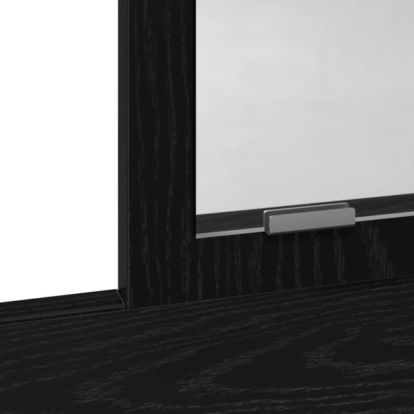 Тоалетка с рафт Черния дъб 100 x 41 x 140 см Инженерно дърво