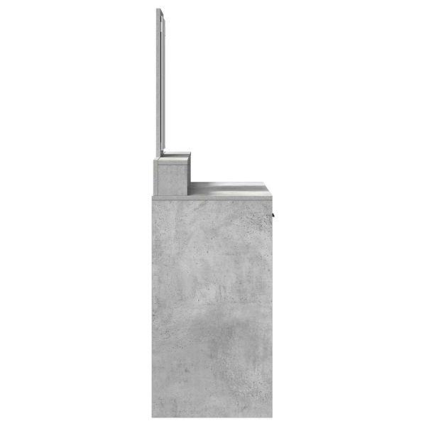 Тоалетка Циментено сиво 100 x 41 x 140 см Инженерно дърво