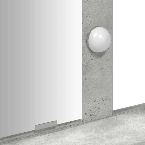 Тоалетка с чекмедже Сив 79 x 41 x 140 см Инженерно дърво