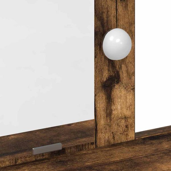 Тоалетка с чекмедже Кафяво 79 x 41 x 140 см Инженерно дърво