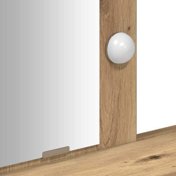 Тоалетка с чекмедже Кафяво 79 x 41 x 140 см Инженерно дърво