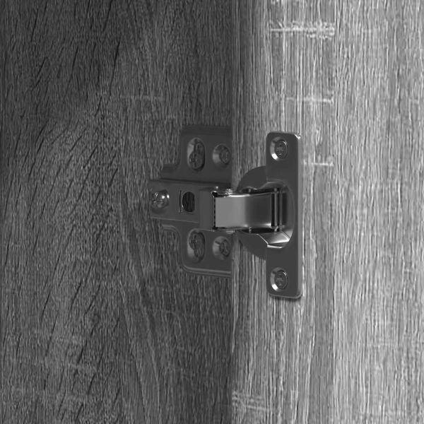 Тоалетка със съхранение Сив 102 x 33 x 135 см Инженерно дърво