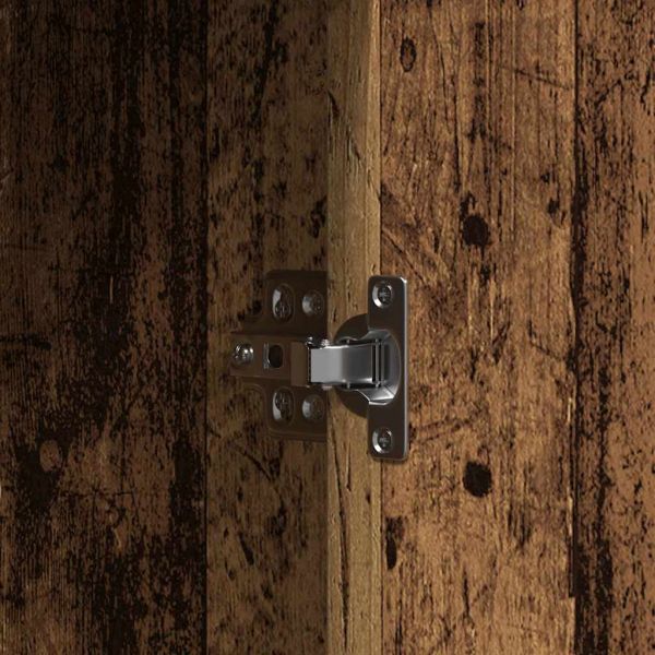 Тоалетка с врата Кафяво 102 x 33 x 135 см Инженерно дърво