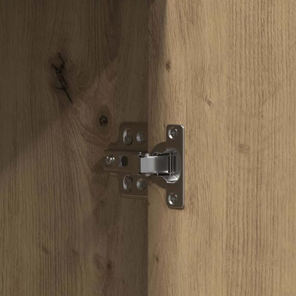 Тоалетка с врата Кафяво 102 x 33 x 135 см Инженерно дърво