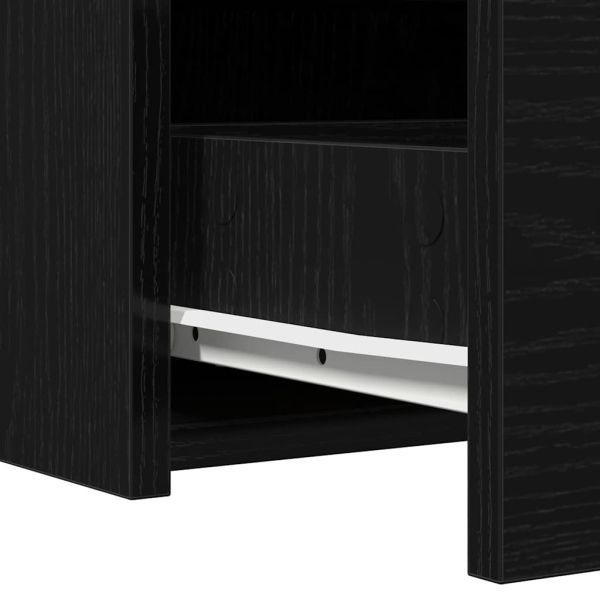 Тоалетка с чекмедже Черно 60 x 40 x 70 см Инженерно дърво