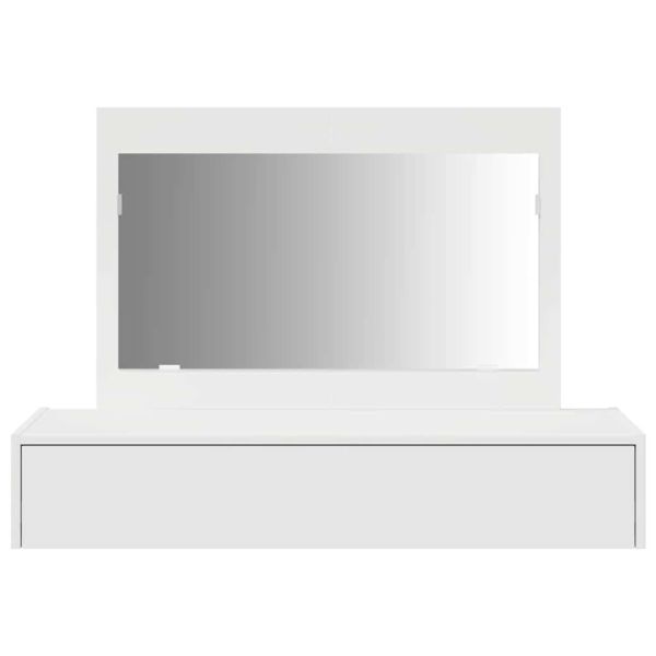 Тоалетка с чекмедже Бяло 100 x 40 x 70 см Инженерно дърво