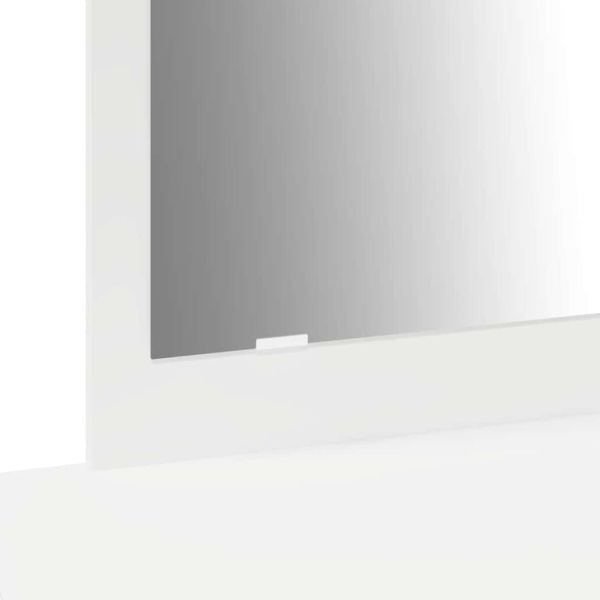 Тоалетка с чекмедже Бяло 100 x 40 x 70 см Инженерно дърво