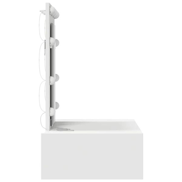 Тоалетка с чекмедже Бяло 60 x 40 x 70 см Инженерно дърво