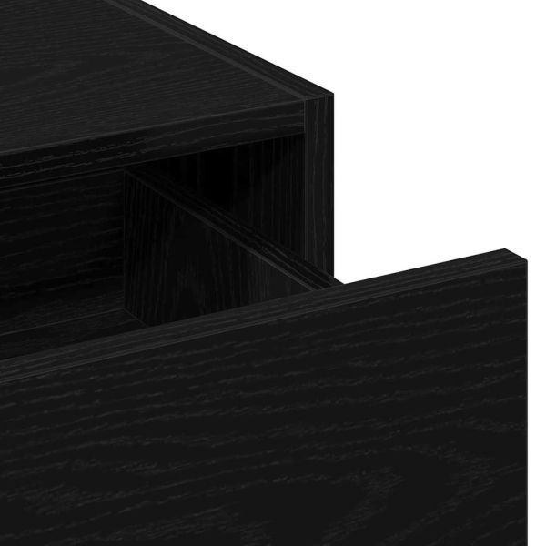 Тоалетка с чекмедже Черно 60 x 40 x 70 см Инженерно дърво