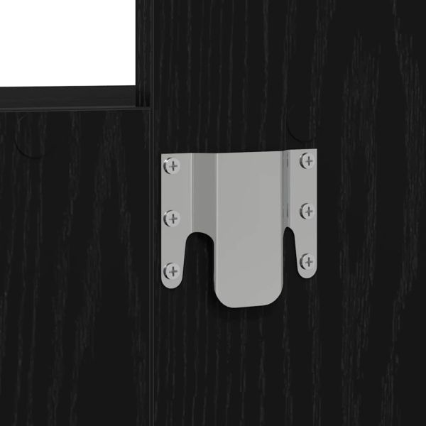 Тоалетка с чекмедже Черно 60 x 40 x 70 см Инженерно дърво