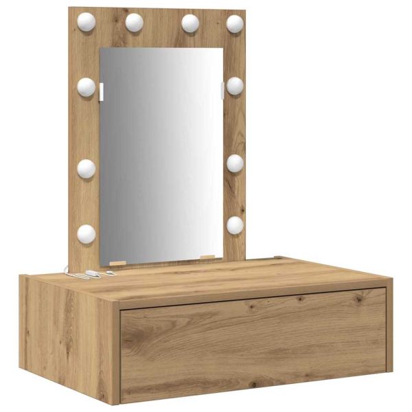 Тоалетка с чекмедже Кафяво 60 x 40 x 70 см Инженерно дърво