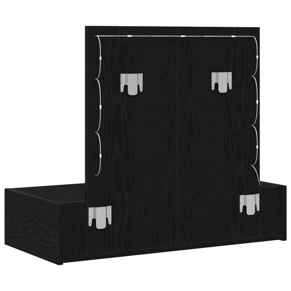 Тоалетка с чекмедже Черно 83 x 40 x 70 см Инженерно дърво