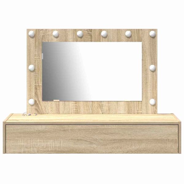 Тоалетка с чекмедже Кафяво 100 x 40 x 70 см Инженерно дърво