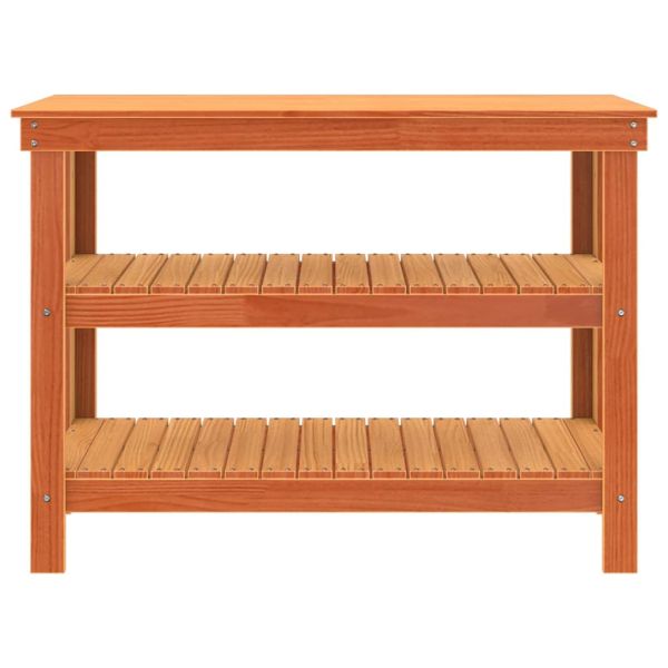 Работна маса Восъчнокафяв 110,5 x 50 x 80 cm Борово дърво масив