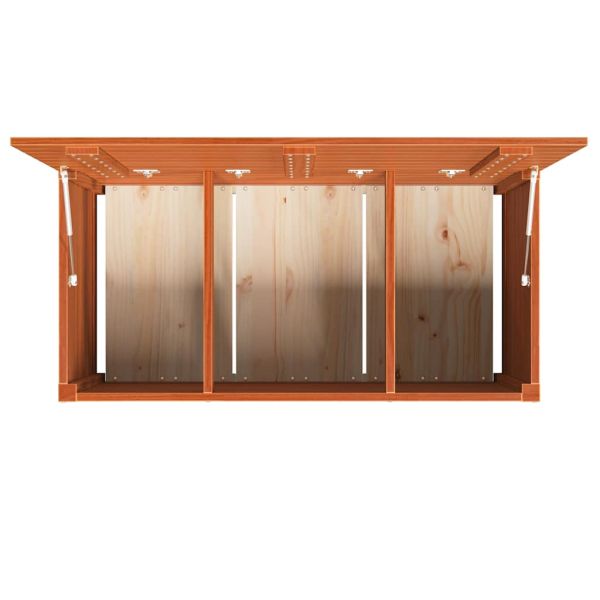 Кутия за съхранение със съхранение Кафяво с восъчно покритие