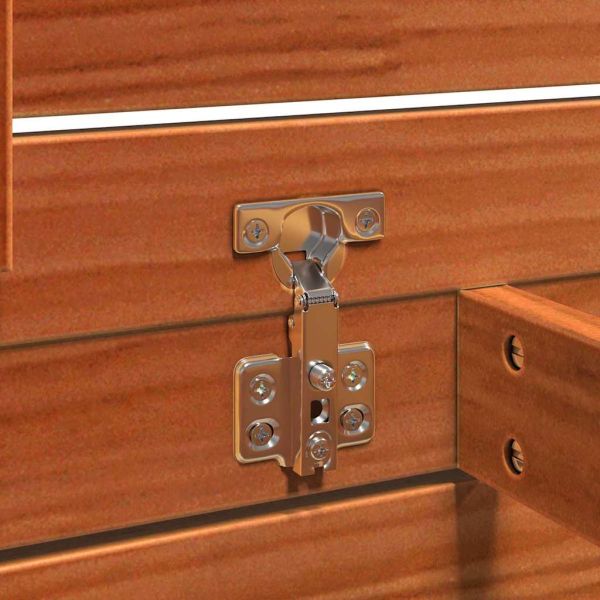 Кутия за съхранение със съхранение Кафяво с восъчно покритие