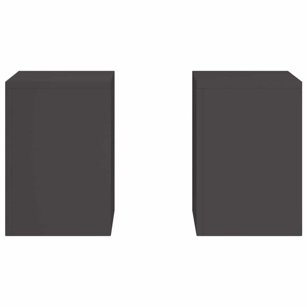 Стойка за растения 2 pcs Черно 24 x 24 x 35 см Стомана