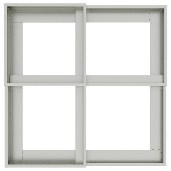 Градинска саксия Сребрист 100 x 100 x 60 см Поцинкована стомана