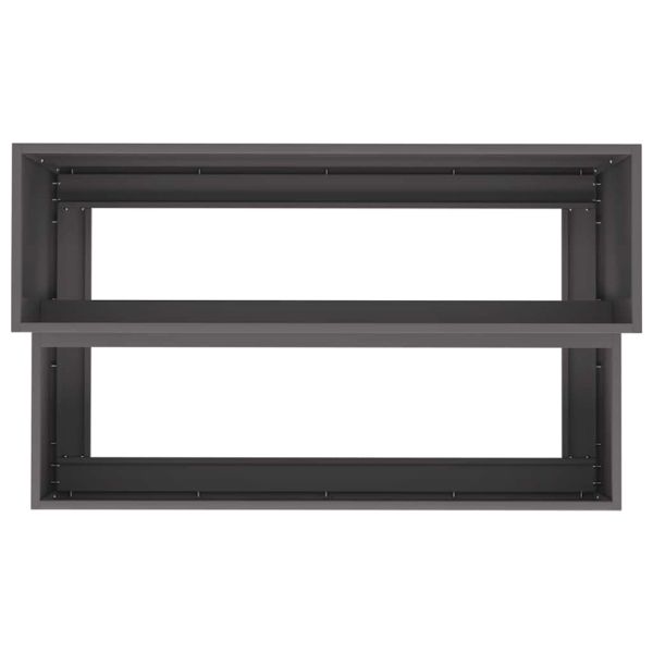 Градинска саксия Черно 100 x 60 x 45 см